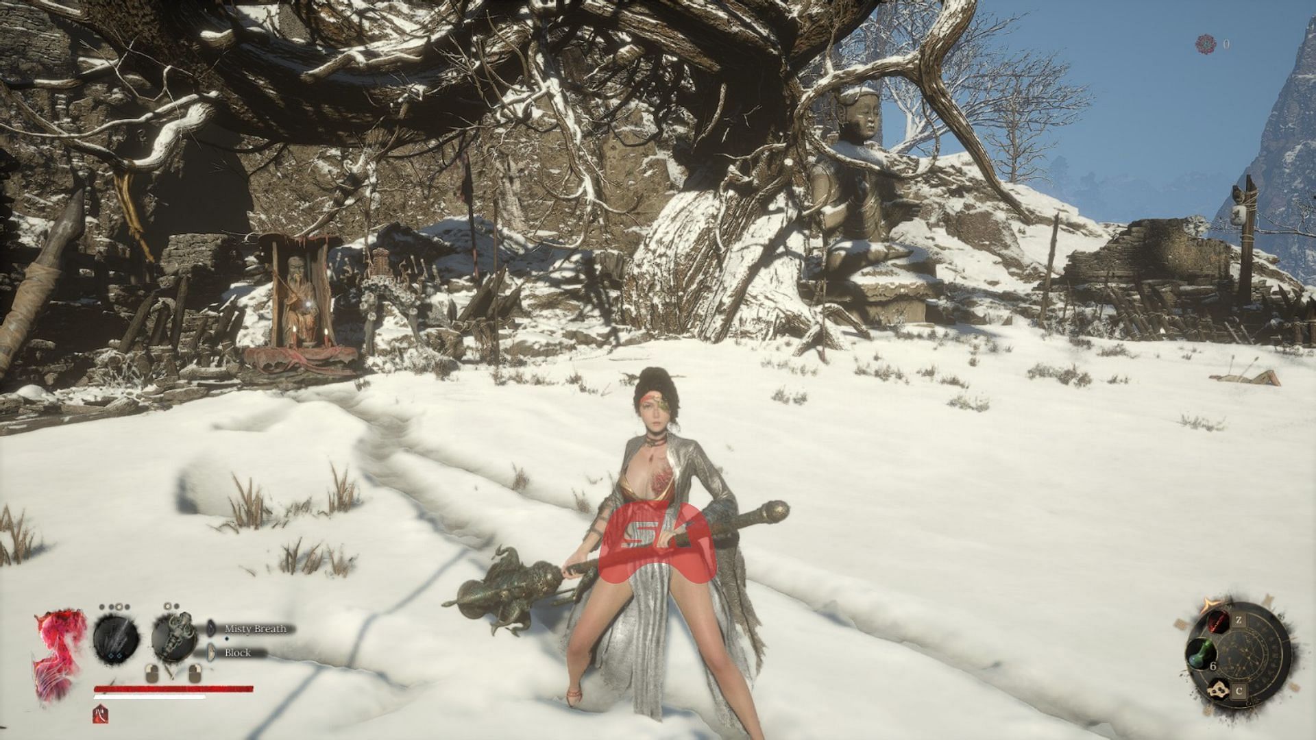 Axe in Wuchang: Fallen Feathers (Image via Sportskeeda Gaming // 505 Games)